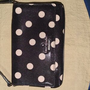 Kate Spade Black and Beige Polka Dot Crossbody Bag NWOT Only Asking $45 WOW